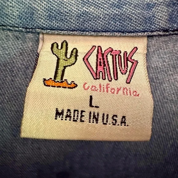 Vintage 80s/90s Cactus California Western Shirt - Picture 4 of 5